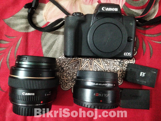 Canon Eos m50 mark ii With Canon 50mm 1.4 usm lense